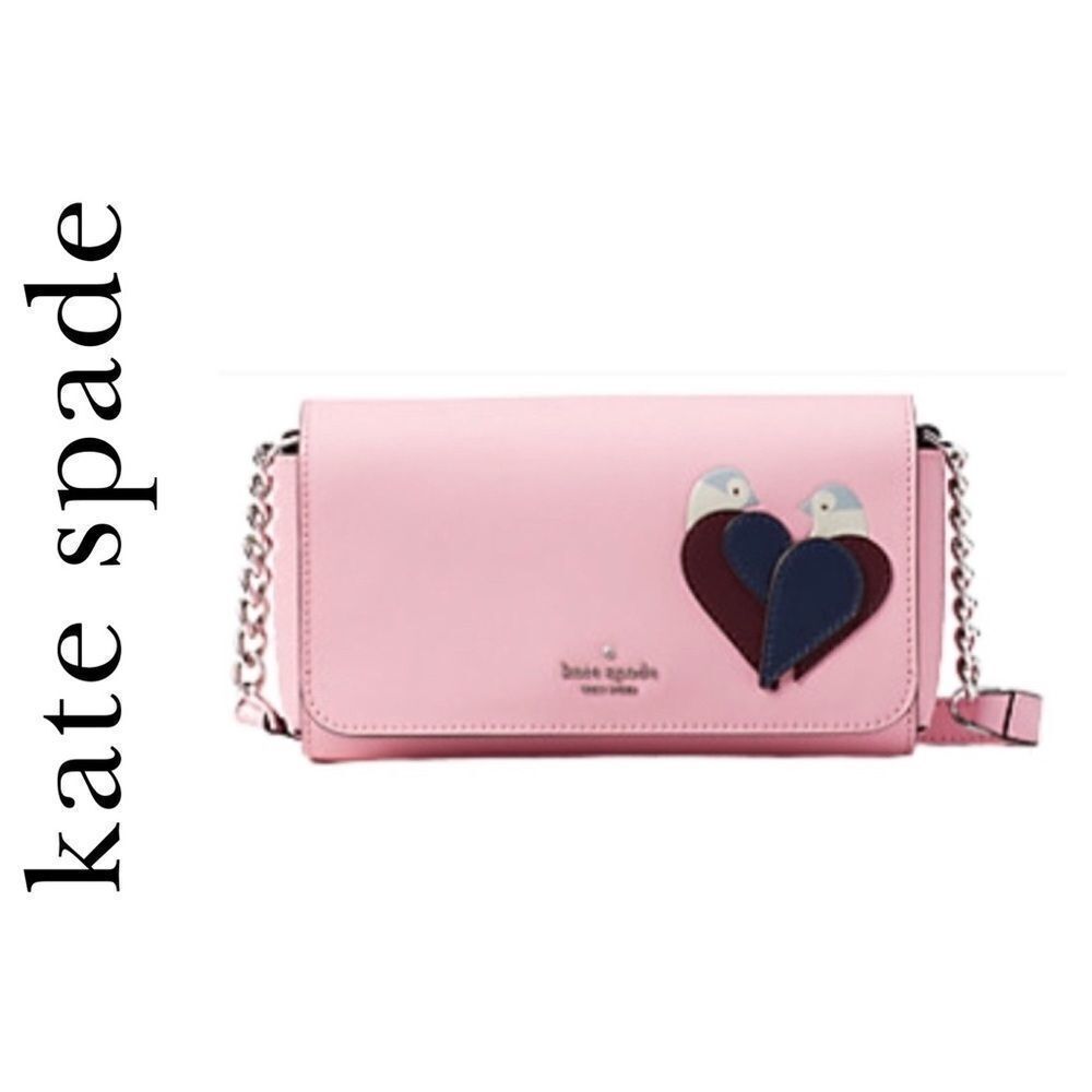 Kate Spade ♠️ Love Birds Neon Peony Crossbody Bag